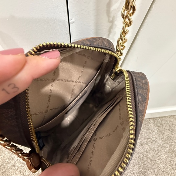 Michael Kors Dark Brown Messenger Bag - Picture 4 of 5